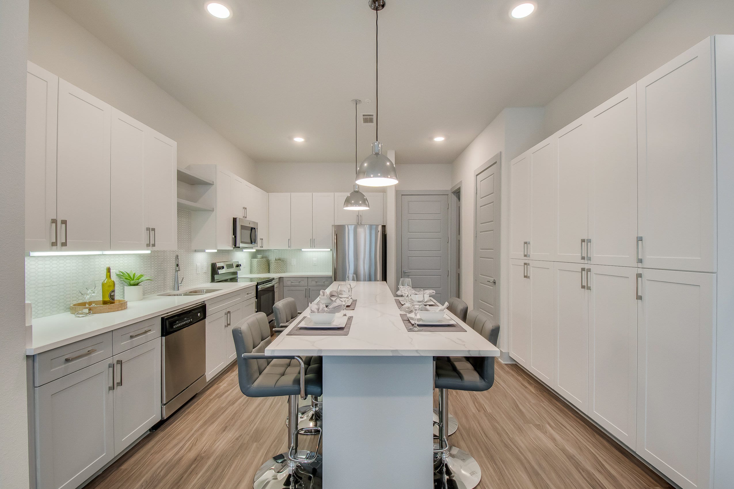 Kitchen and Island